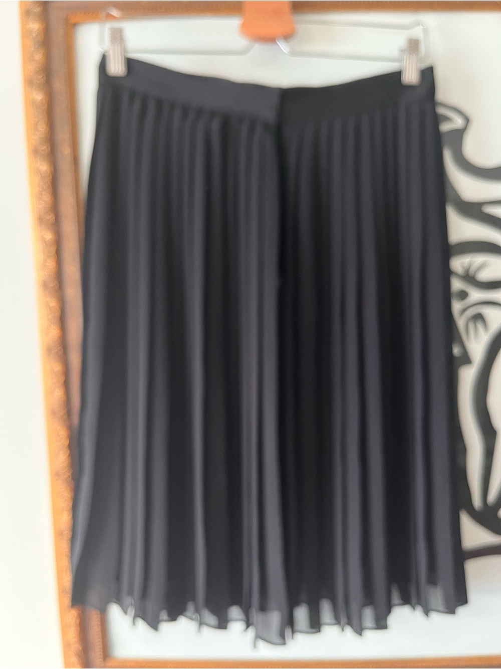 Club Monaco Pleated Chiffon Midi Skirt - Picture 3 of 8